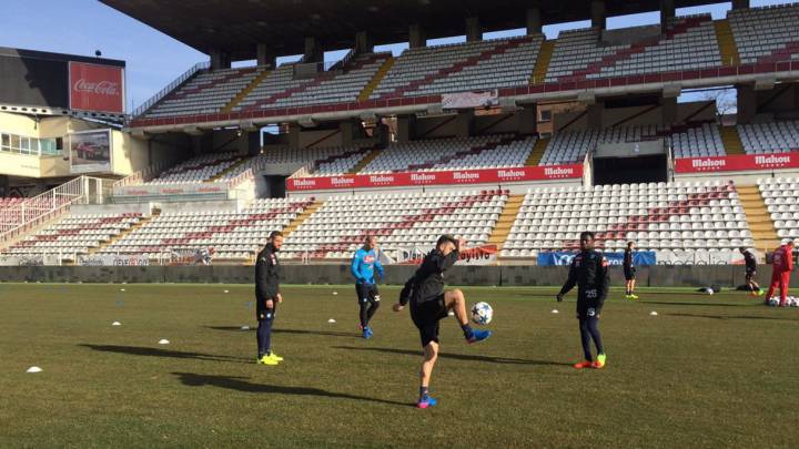 Entrenamiento del Nápoles en Vallecas.