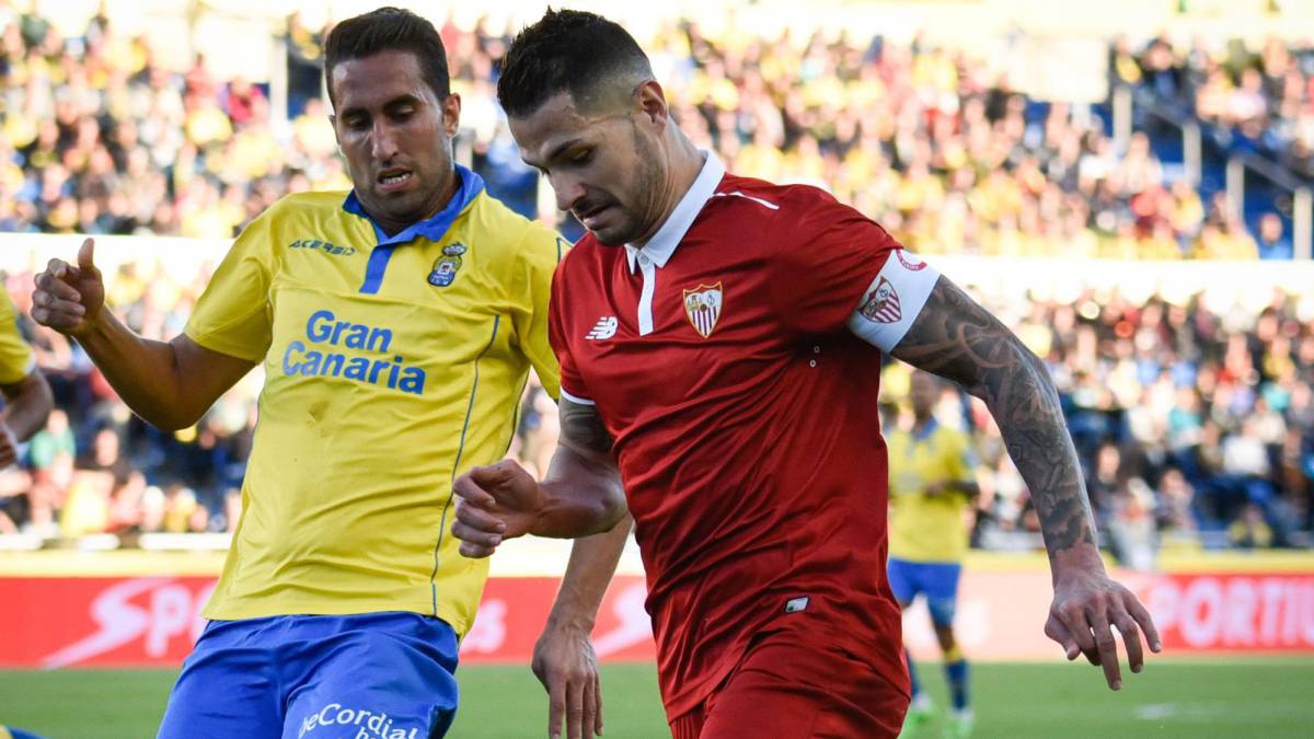 Angel Montoro, durante el partido contra el Sevilla.