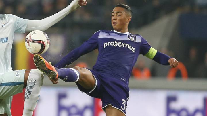 Youri Tielemans con el Anderlecht.