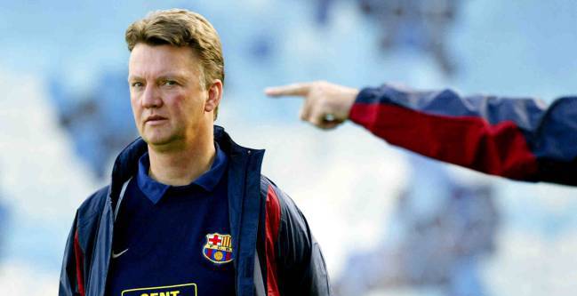 El entrenador holandés Louis van Gaal, durante su segunda etapa en el FC Barcelona.