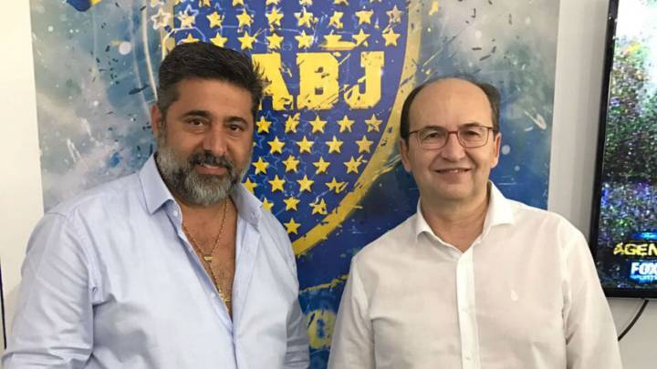 Pepe Castro se reunió con el presidente de Boca en Argentina