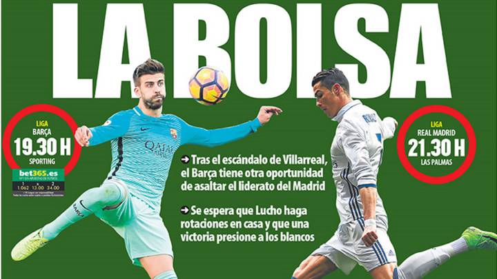 Portada de 'Mundo Deportivo' del miércoles 1 de marzo de 2017.