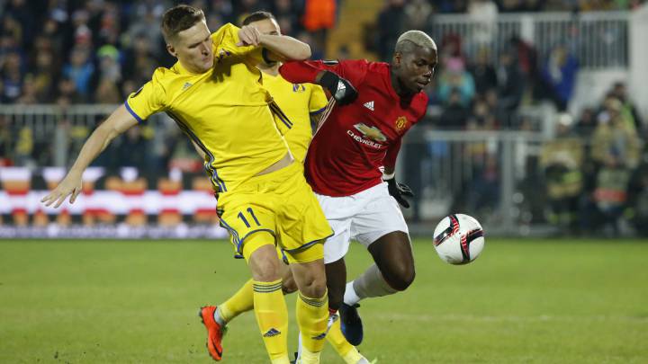 Pogba con el Manchester United.