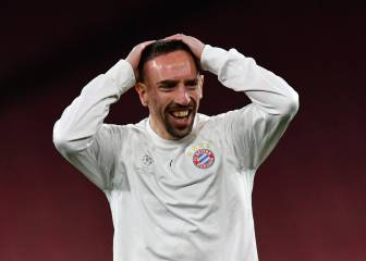 Ribery se alegra por el pase del Mónaco ante el City de Pep