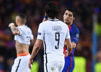 Cavani y Luis Suárez lideran la la lista de Uruguay