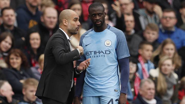 Yaya Touré con Guardiola