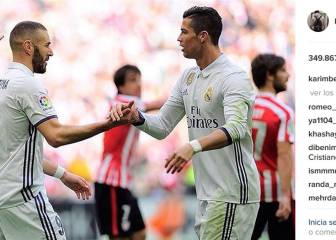 Benzema presume de conexión con Cristiano en Instagram