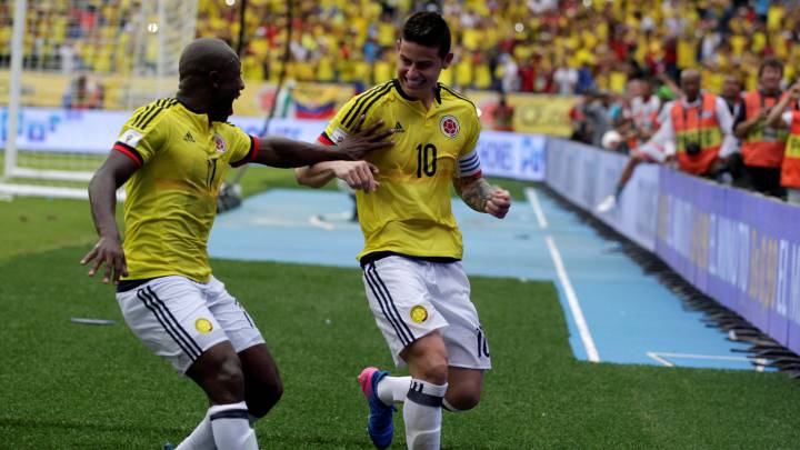 James to the rescue for Colombia