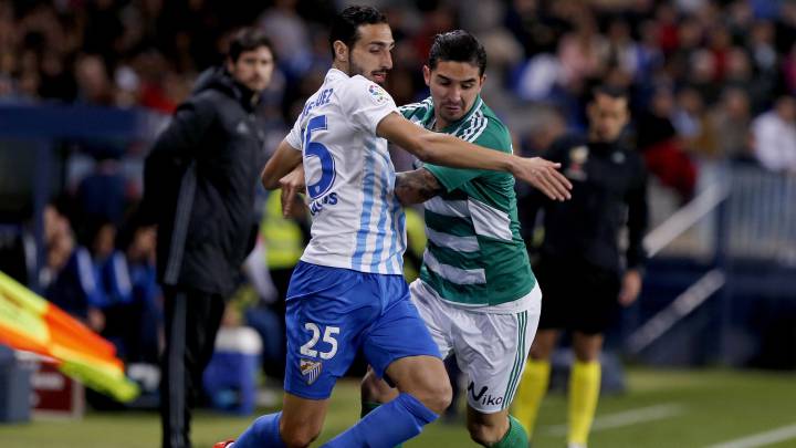 Felipe Gutiérrez en un partido con el Betis