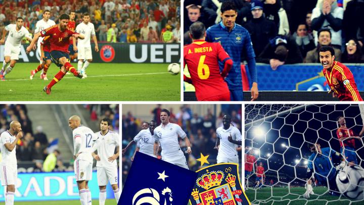 Partidos entre Francia y España desde 2006 a 2014.