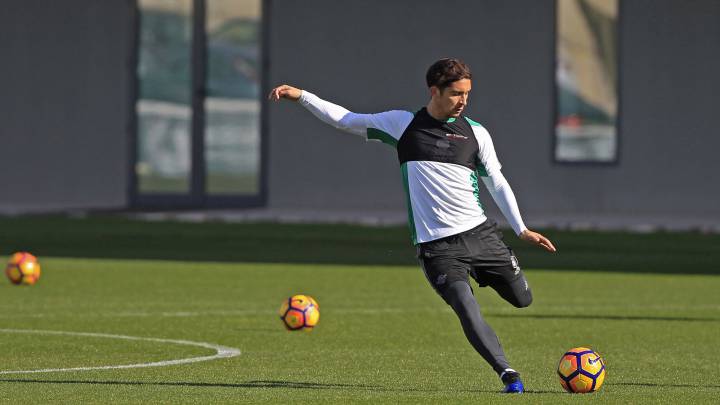 Felipe, durante un entrenamiento.
