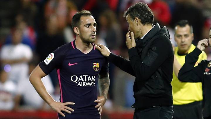 Alcácer: "Hemos ganado a pesar de que el campo estaba seco"