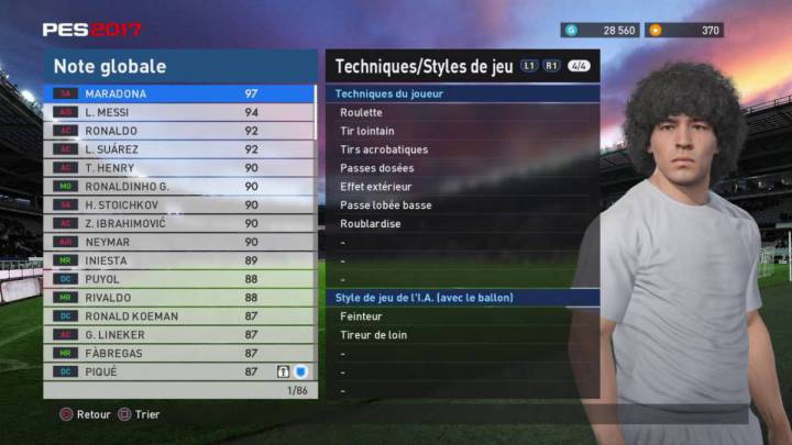 Maradona en el PES.