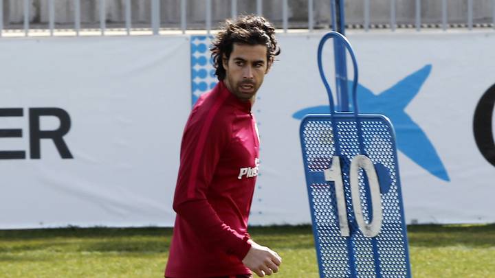 Tiago durante un entrenamiento.
