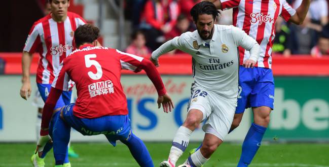 Isco marcó un golazo en El Molinón