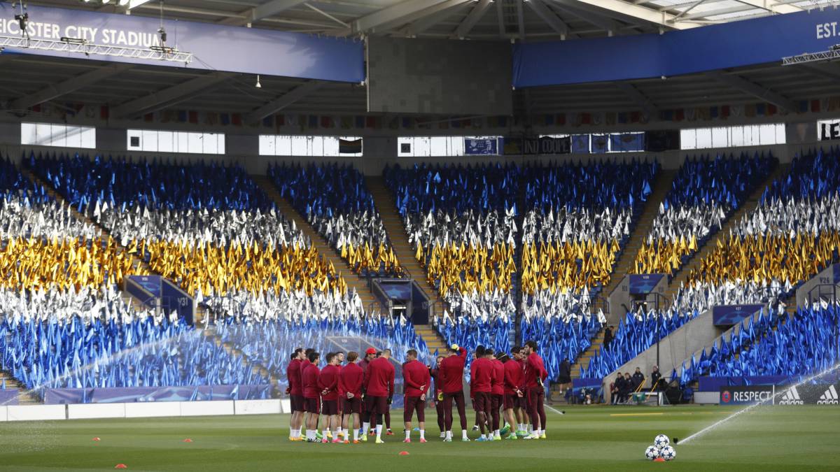 Preparado ya el tifo para amedrentar al Atlético