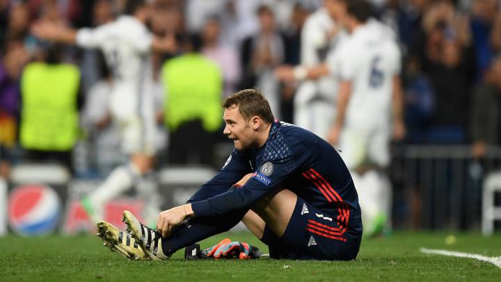 Neuer se lesionó en el Bernabéu.