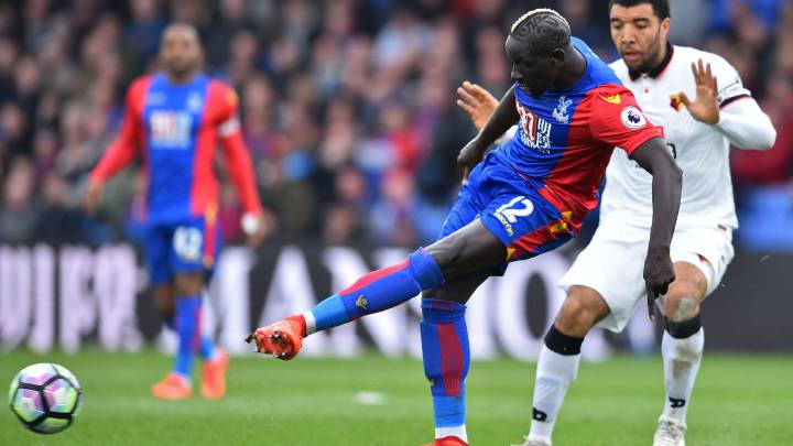 Sakho, durante un partido del Crystal Palace.