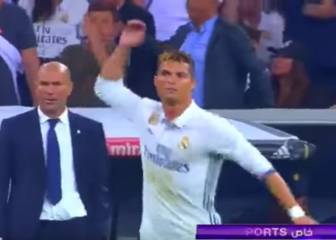 La reacción de Cristiano y Zidane tras el 2-3 de Messi en el Clásico