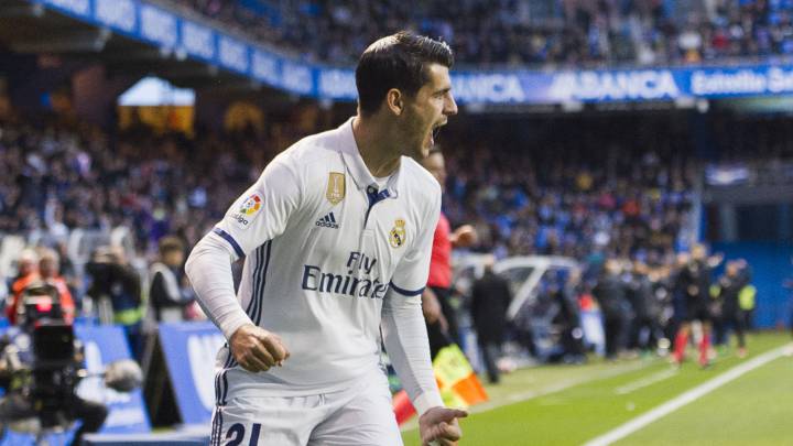 Morata acorrala a Zidane