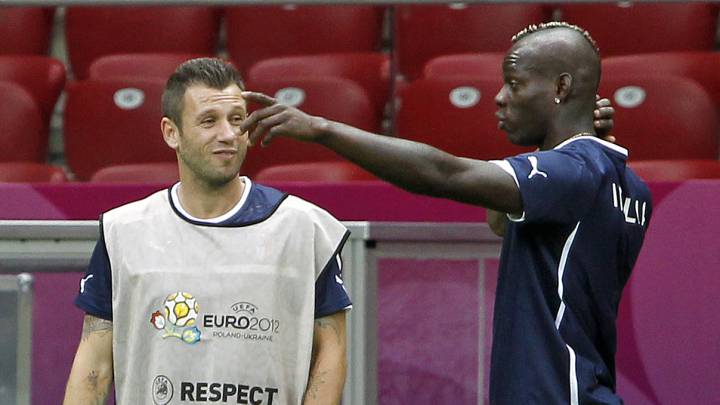 Antonio Cassano y Mario Balotelli.