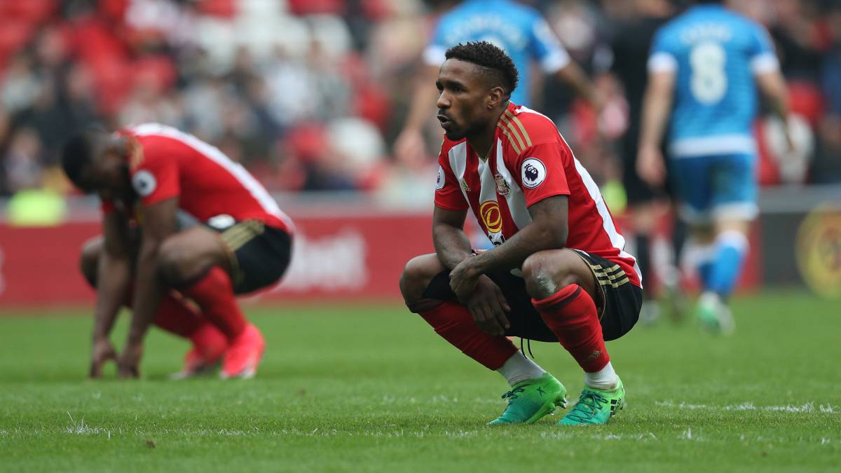 Defoe tras el descenso del Sunderland.