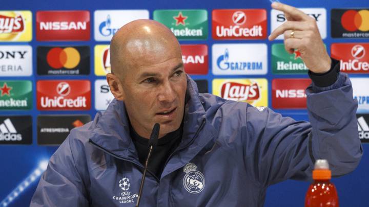 Zidane, entrenador del Real Madrid: "No vemos a inventar nada ante el Atlético"