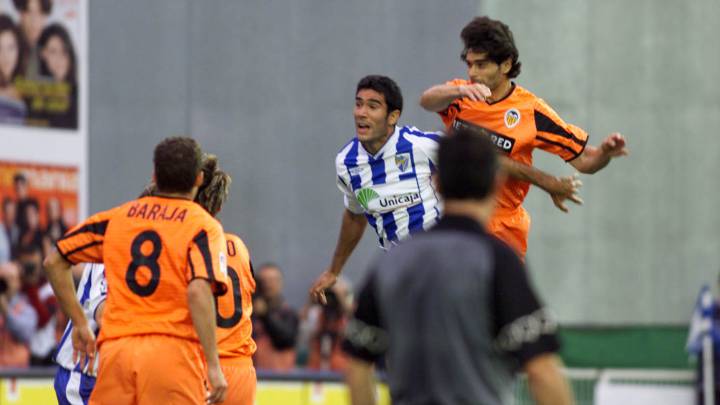 Fabián Ayala, en una imagen correspondiente a 2002, en La Rosaleda de Málaga.