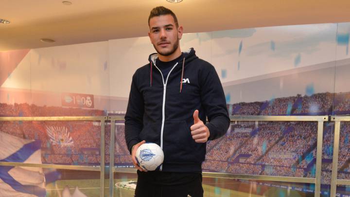 Theo Hernández, jugador del Deportivo Alavés.