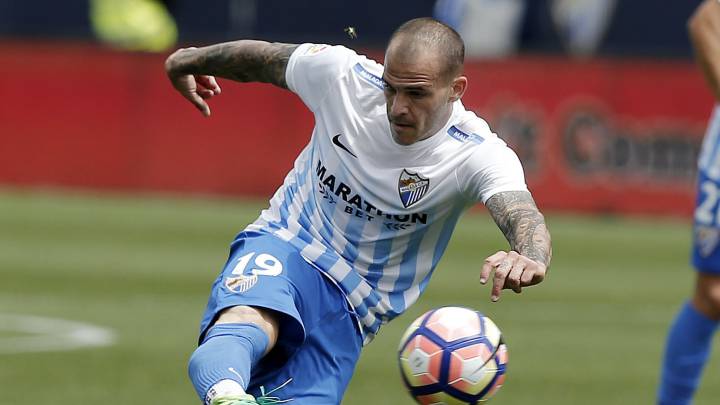 Sandro, delantero del Málaga