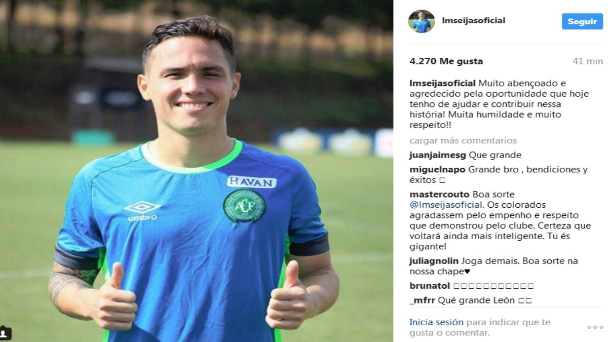 Luis Manuel Seijas es el nuevo jugador del Chapecoense