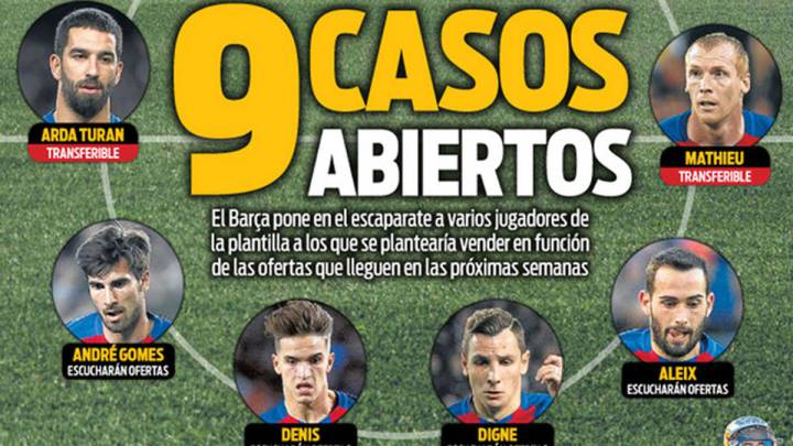 Prensa de Barcelona: empiezan las listas de bajas