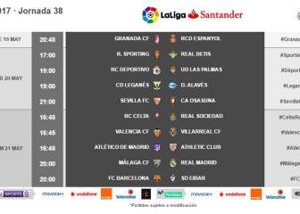 LaLiga shuffles final day fixtures after Sporting drop