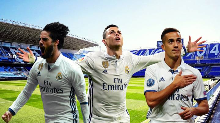 Cristiano Ronaldo, Isco Alarcón y Lucas Vázquez podrían perderse el partido del próximo domingo en La Rosaleda, Málaga-Real Madrid, si ven una tarjeta amarilla este miércoles en el encuentro en el Estadio de Balaídos contra el Celta de Vigo