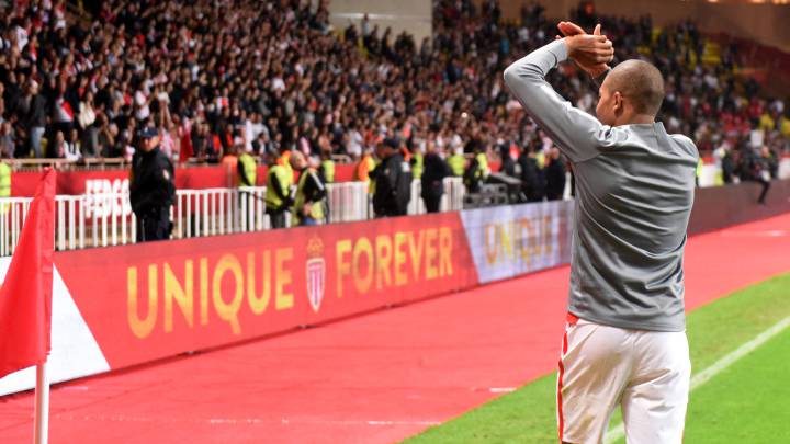 El delantero francés del Mónaco, Kylian Mbappé.