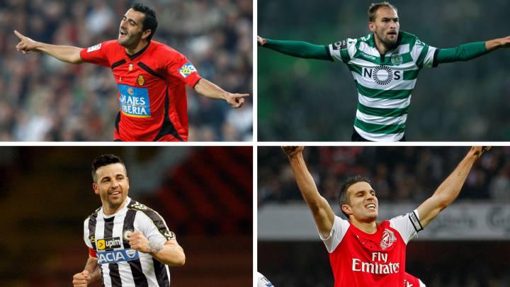Güiza, Bas Dost, Di Natale y Van Persie.