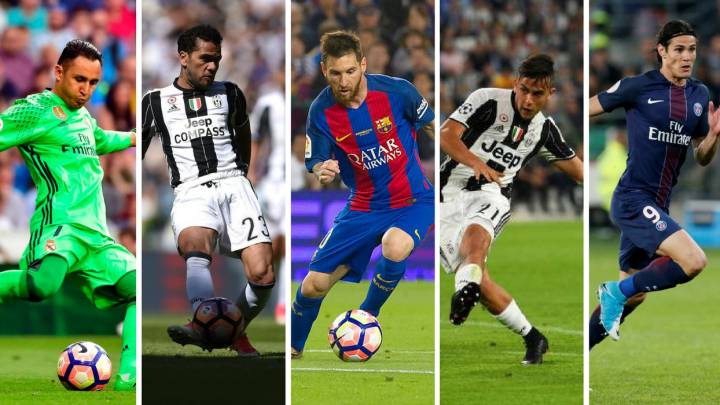El once ideal de latinoamericanos
de la temporada en Europa