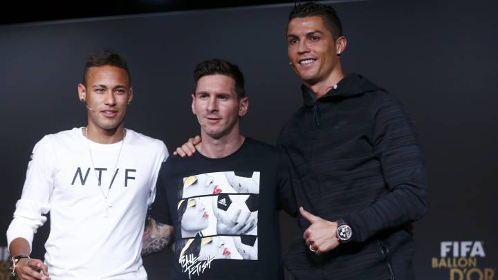 Messi, Cristiano y Neymar, tres casos muy diferentes.
