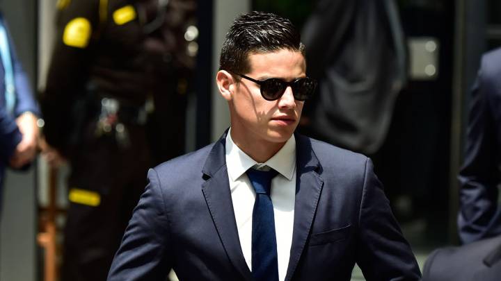 El centrocampista colombiano del Real Madrid, James Rodríguez.
