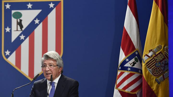 El presidente del Atlético de Madrid, Enrique Cerezo.