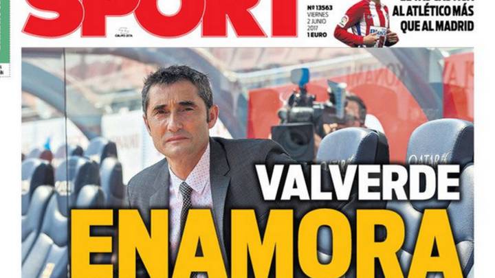 Portada de Sport para el día 2 de junio.
