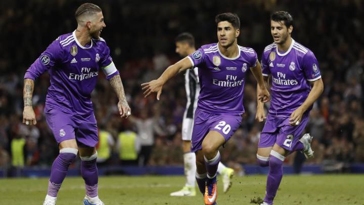 Ramos, Asensio y Morata.
