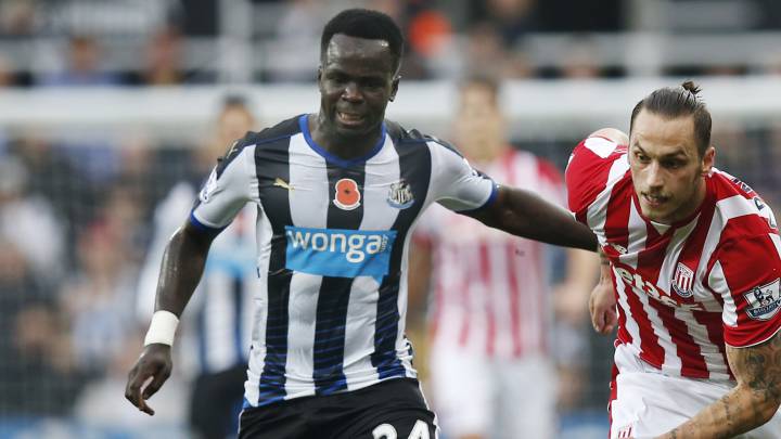 Tioté con el Newcastle.