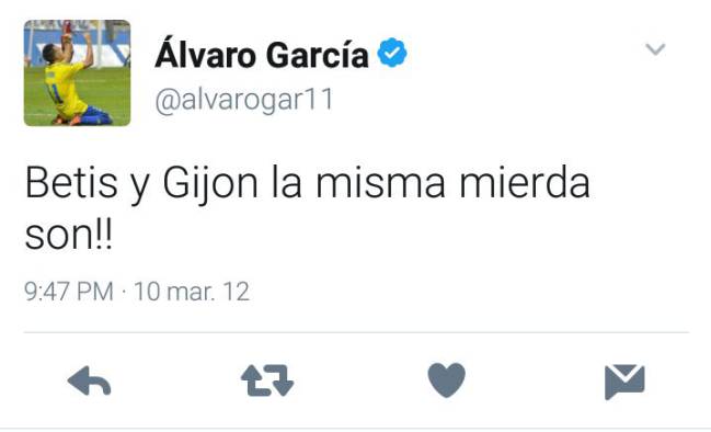 Polémica con los tuits de Álvaro García, del Cádiz, al que sigue el Betis pero que podría quedarse sin fichar por su sevillismo y antibeticismo demostrado en las redes.