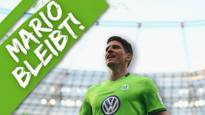 Mario Gómez renueva con el Wolfsburgo.