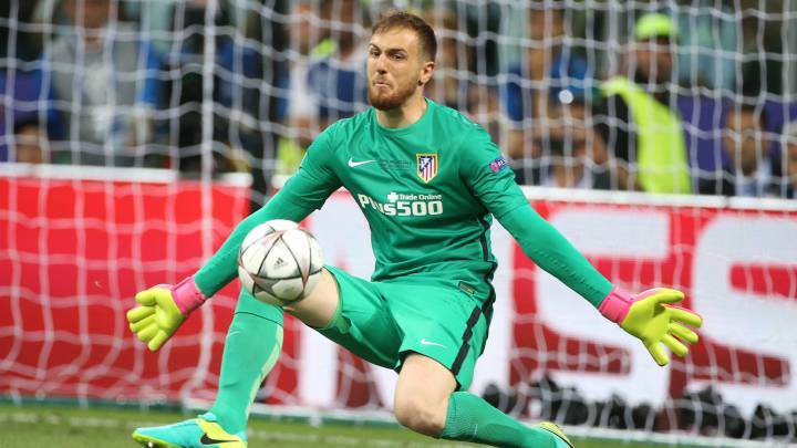 Jan Oblak, en la final de Milán de la Champions entre el Atlético y el Real Madrid.