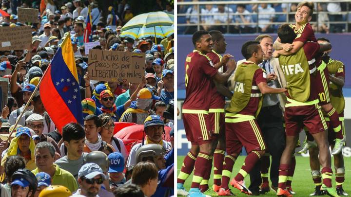 El contraste de Venezuela: país en crisis, Vinotinto en auge