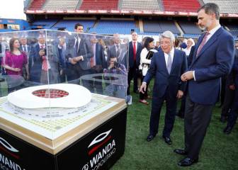 El rey Felipe VI también se despidió del Vicente Calderón
