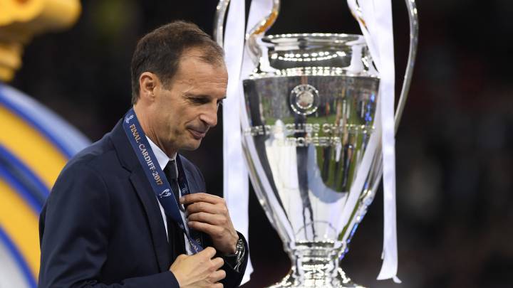 Allegri con la Champions a sus espaldas.