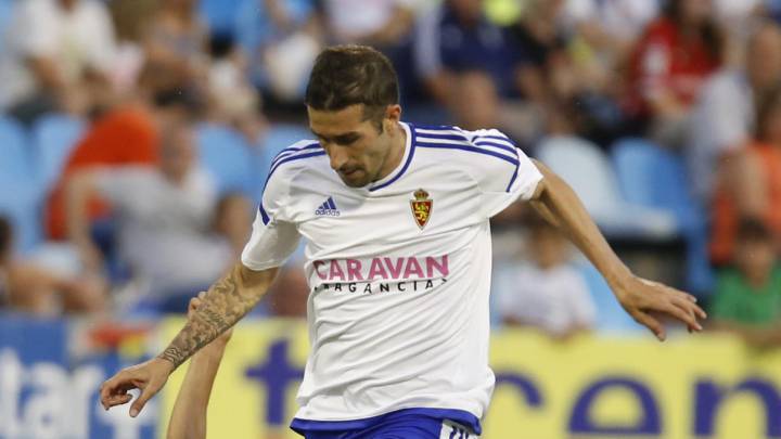 Cani, en el último partido de Liga en Segunda contra el Tenerife.